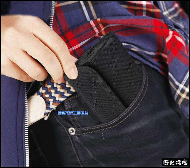 ROCO EDC 軍風戰術錢包、皮夾【黑色、狼棕色】