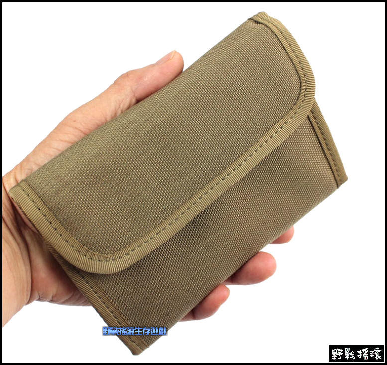 ROCO EDC 軍風戰術錢包、皮夾【黑色、狼棕色】