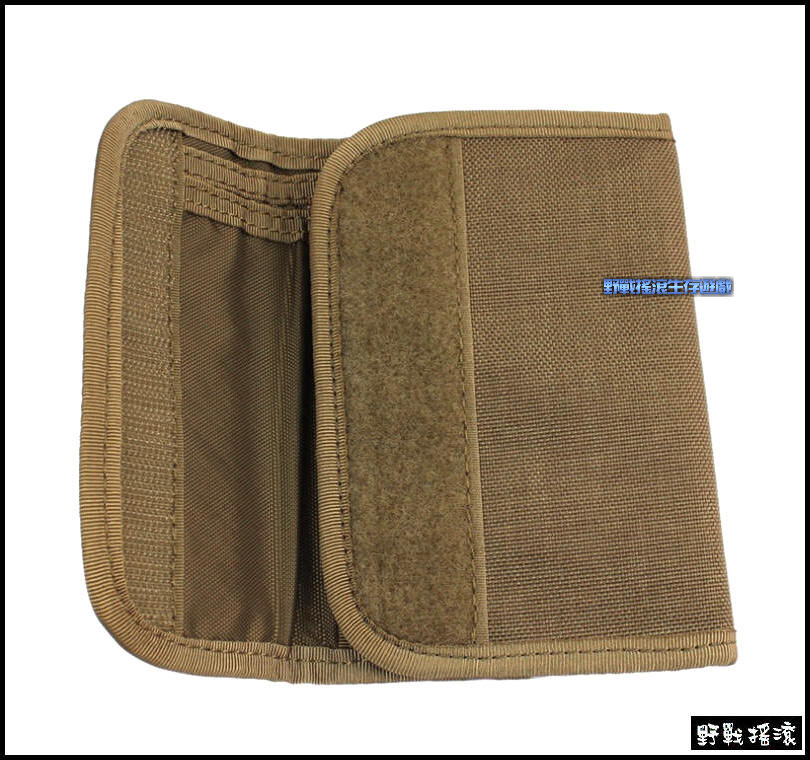 ROCO EDC 軍風戰術錢包、皮夾【黑色、狼棕色】