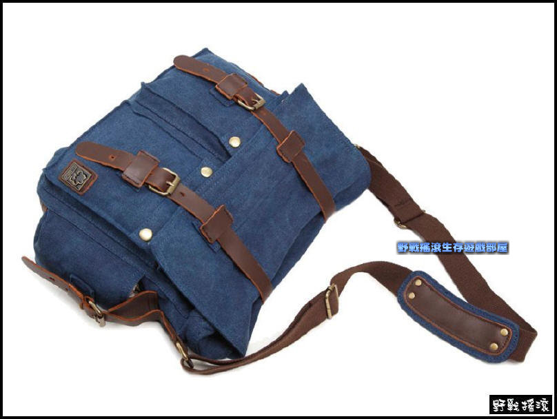 我是傳奇 復古軍風帆布側背包