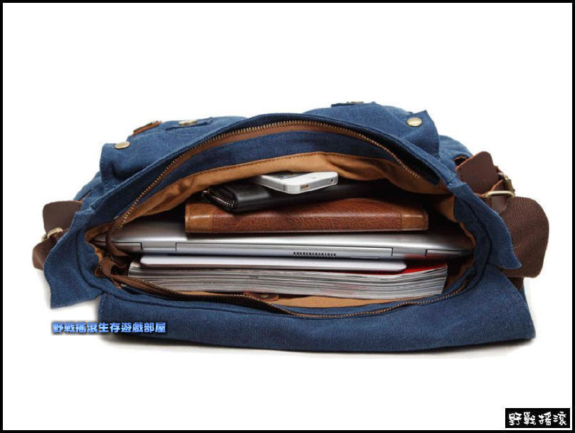 我是傳奇 復古軍風帆布側背包