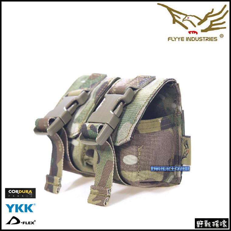 Flyye 雙聯手榴彈袋【Multicam】