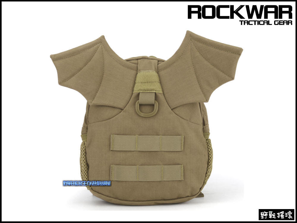 ROCKWAR 小惡魔翅膀迷彩背包