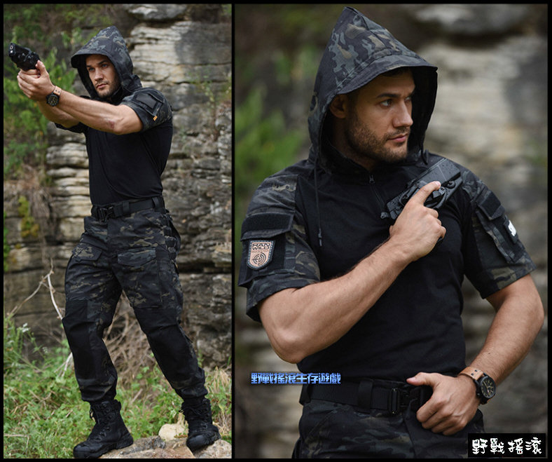 刺客短袖青蛙裝上衣【海軍藍色】