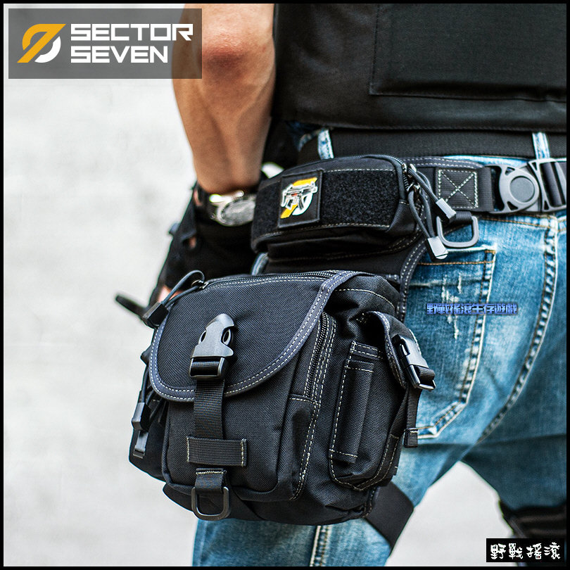 SECTOR SEVEN 戰術腿掛包、腰腿包【MultiCam Black】