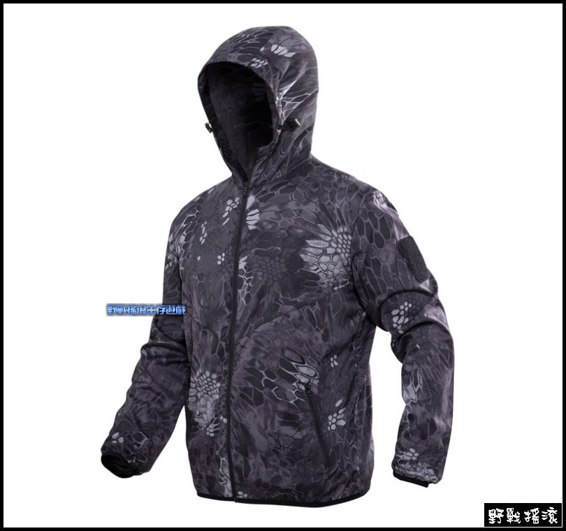 魔蠍迷彩連帽皮膚衣