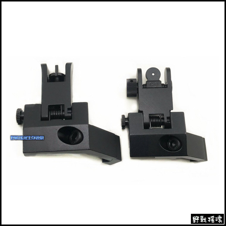 45度斜角前後折疊準星組