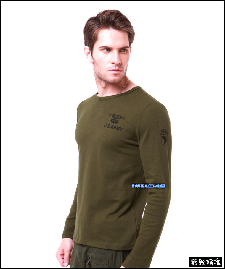 美軍101 空降師長袖純棉T恤