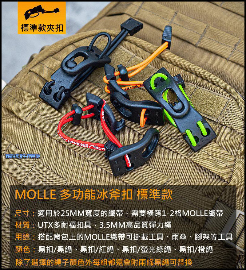 SECTOR SEVEN 多用途戰術冰斧扣【標準款】