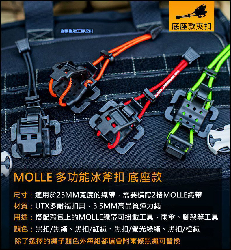 SECTOR SEVEN 多用途戰術冰斧扣【底座款】