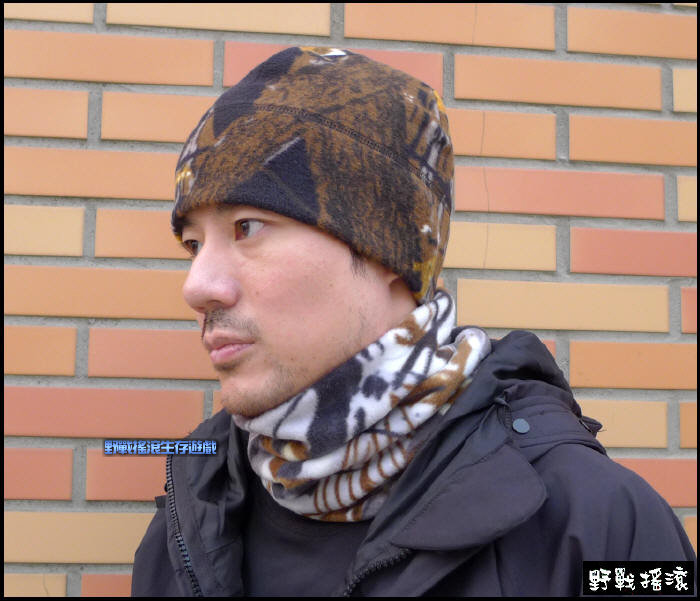 冬季保暖迷彩抓絨帽、毛帽