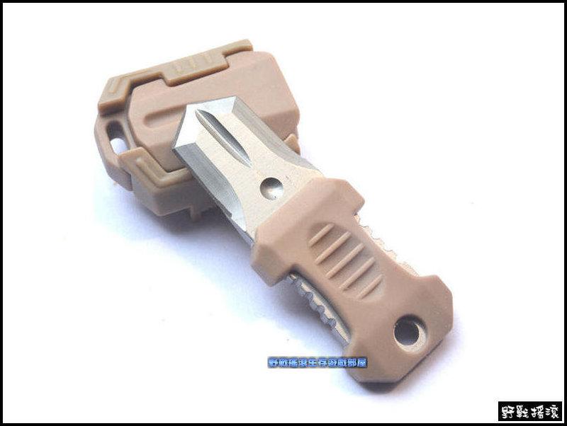 甲殼蟲 MOLLE織帶扣刀、背包扣迷你刀