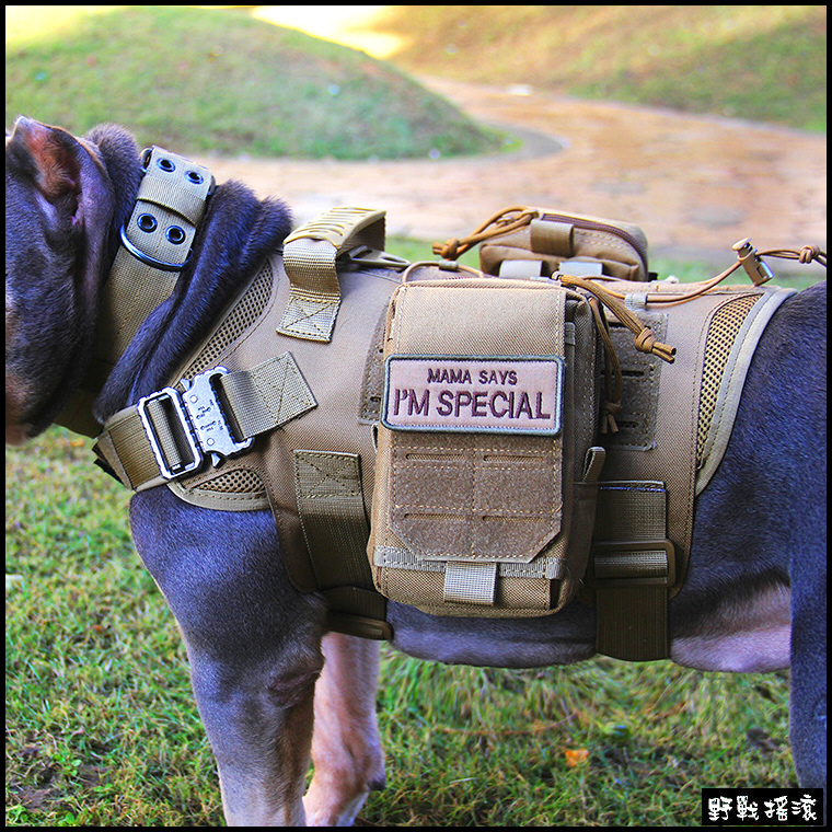 軍風狗狗戰術背心、軍事犬衣