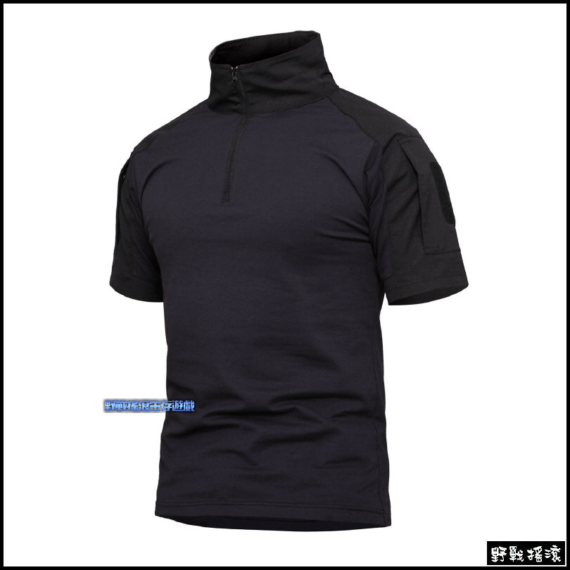 短袖青蛙裝戰術上衣【黑色】