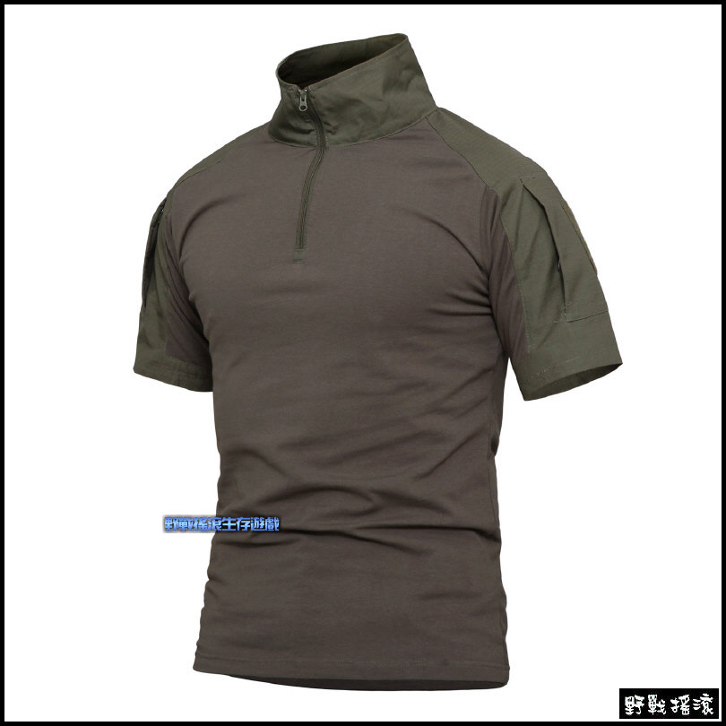 短袖青蛙裝戰術上衣【軍綠色】