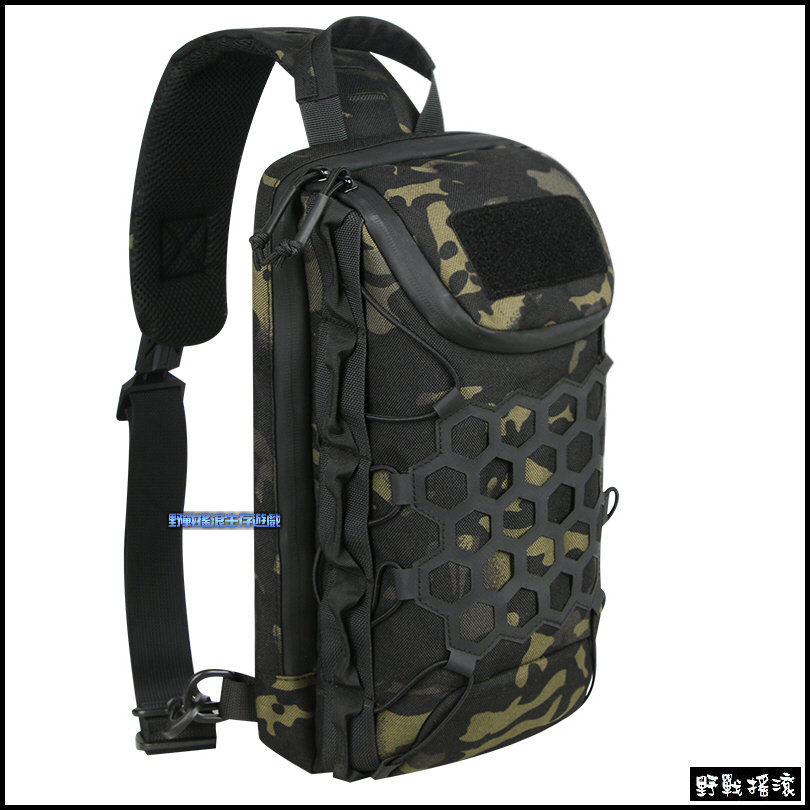 龍蛋多功能戰術胸掛包【Multicam Black】
