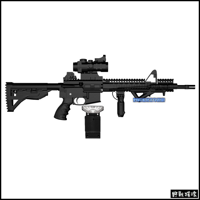 美國老鷹圖案 AR15 步槍展示壁掛架 M4