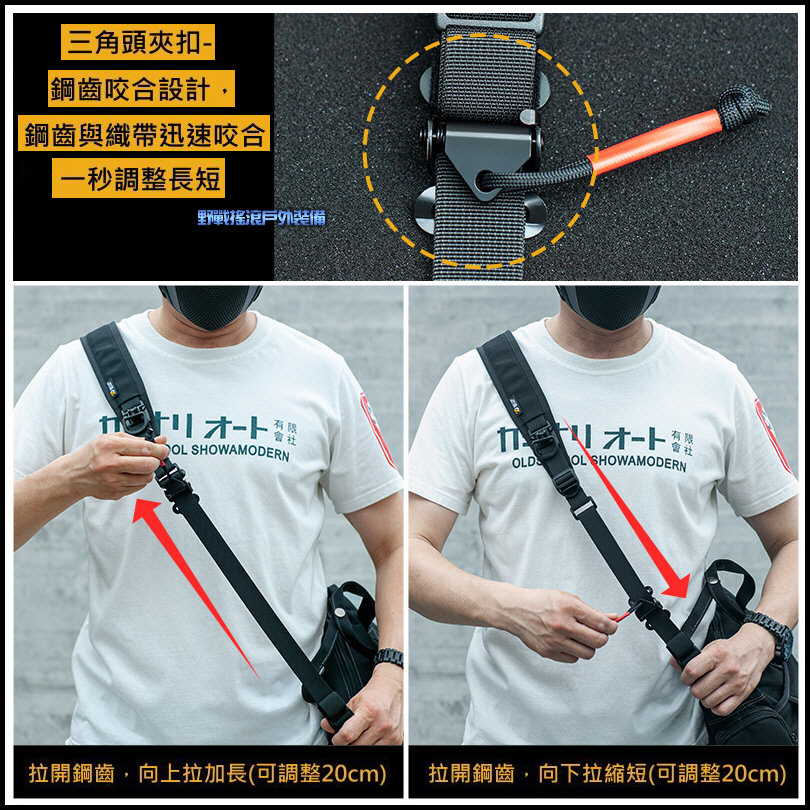 SECTOR SEVEN 多功能戰術背帶、背包背帶