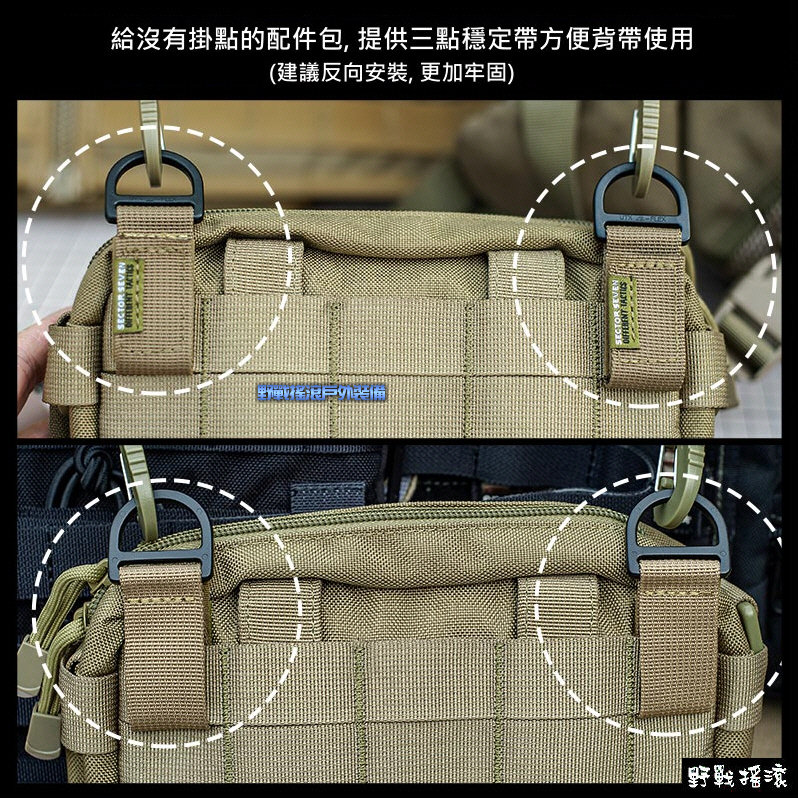 SECTOR SEVEN D型環織帶掛扣