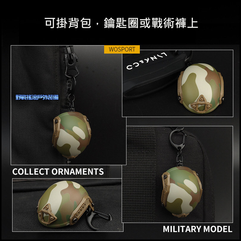 FAST 戰術頭盔造型鑰匙圈開瓶器