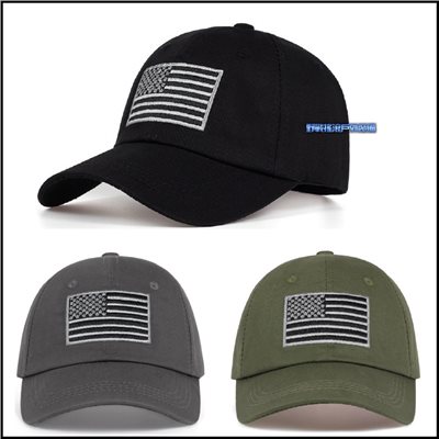美國國旗刺繡戰術棒球帽