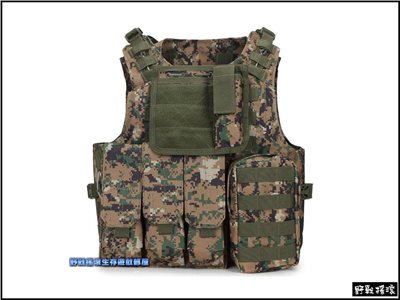 美軍FSBE兩棲部隊戰術背心【數位叢林迷彩】