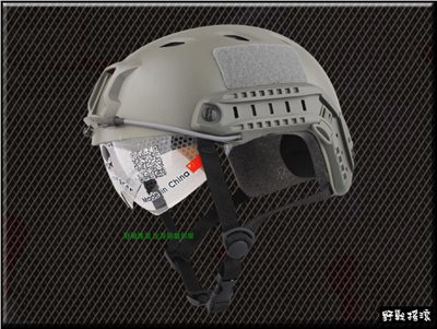 美軍 FAST傘兵盔+ 護目鏡 BJ版【綠色】