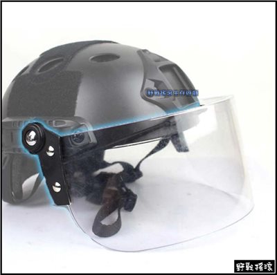 FAST 戰術頭盔專用防護鏡片 【透明鏡片】