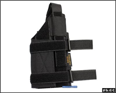 ROCO 槍燈版戰術手槍套【黑色】 