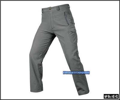 鯊魚皮戰術軟殼褲【鐵灰色】