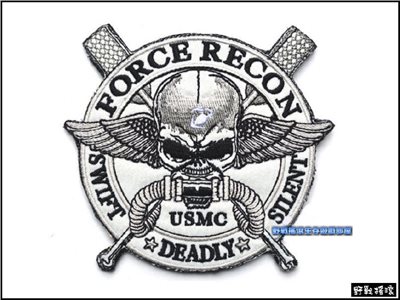 USMC美國海軍陸戰隊偵查部隊刺繡臂章、肩章、識別章