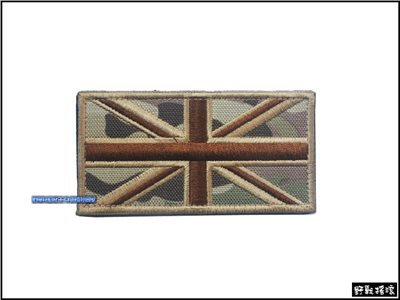英國國旗刺繡臂章【Multicam】