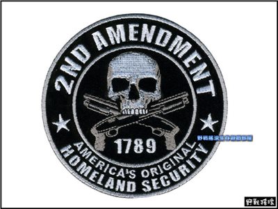美國國土安全部"骷髏"刺繡臂章