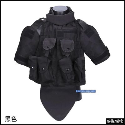 美軍OTV盔甲式防護戰術背心【黑色】