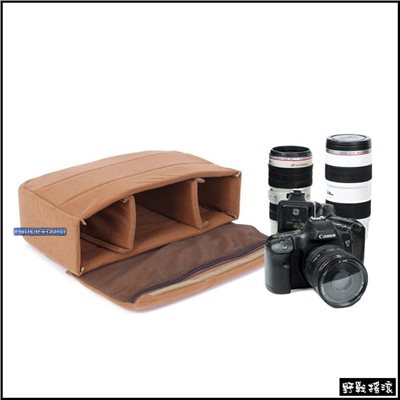 背包專用~高品質加厚相機內袋【狼棕色】