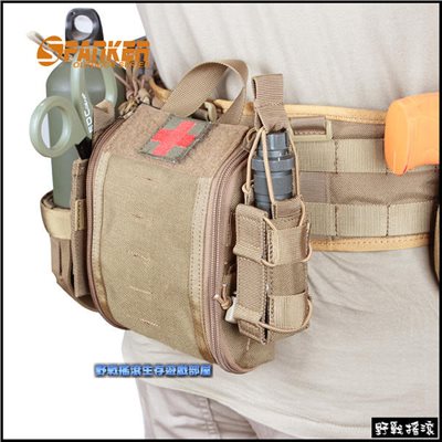 SPANKER 戰術應急醫療包、急救包【狼棕色】 