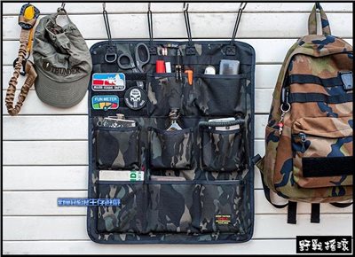 SECTOR SEVEN 軍風壁掛式收納掛板【Multicam Black】