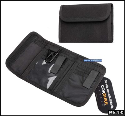 ROCO EDC 軍風戰術錢包、皮夾【黑色、狼棕色】